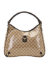 GG Crystal Abbey D Ring Shoulder Bag, &pound;450, Handbags, Beige, Canvas, Front view
